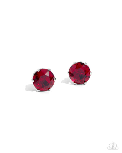 Paparazzi Breathtaking Birthstone (January)  - Red