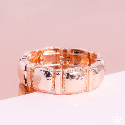 Paparazzi Textured Tranquility - Rose Gold