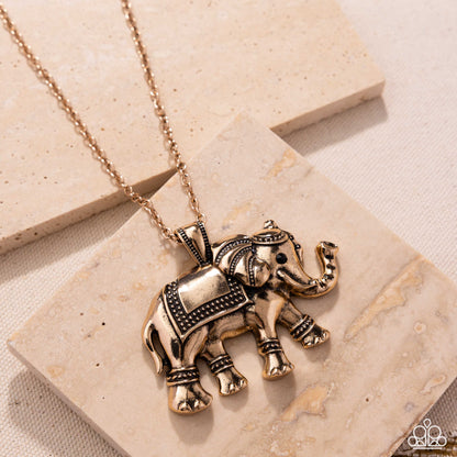 Elaborate Elephant - Gold